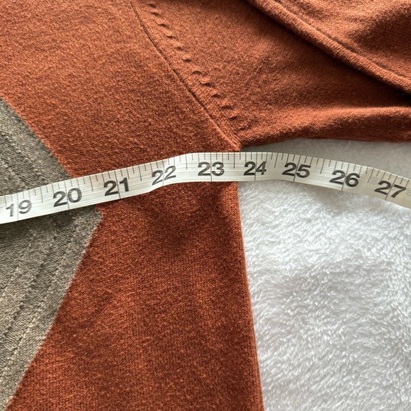 Alex Cannon Crewneck Argyle Sweater Size XL Rust Color Cotton - Picture 7 of 8